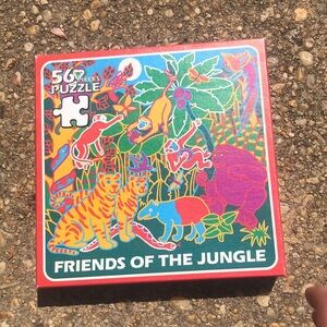56 pieces puzzle:  Friends of the jungle